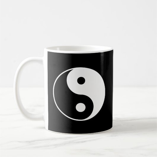 Yin Yang White Kaffeetasse (Links)