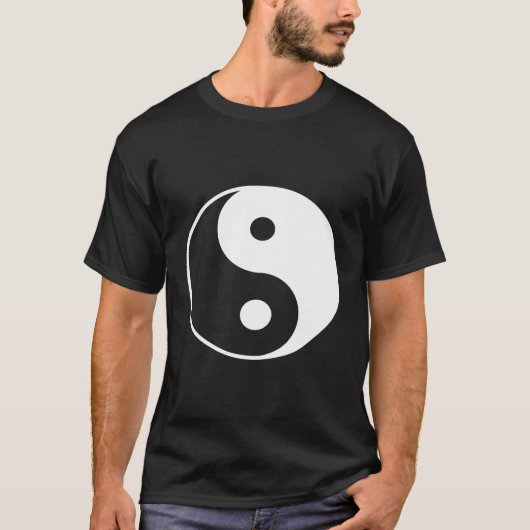 Yin Yang White T-Shirt (Vorderseite)