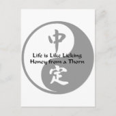 Yin Yang - Wie Honey auf einem Thorn Postkarte (Vorderseite)