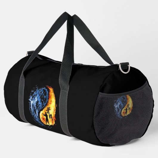 Yin Yang Wing Chun Kung Fu "Customizable" Duffle Bag (Rechte Ecke)