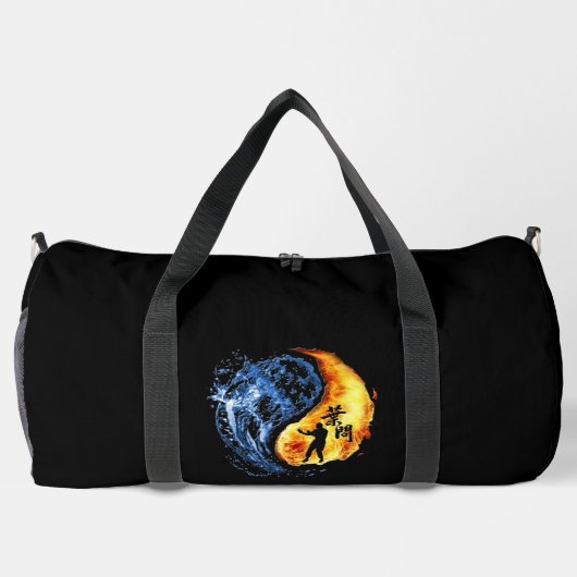 Yin Yang Wing Chun Kung Fu "Customizable" Duffle Bag (Rückseite)