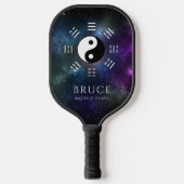 Yin Yang with Bagua Trigram Symbols I-Ching Pickleball Schläger (Vorderseite)