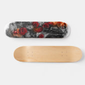 Yin Yang Wolf-Schädel-Fantasie-Plattform Skateboard (Horizontal)