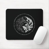 Yin Yang, Wolf, Wölfe, Yinyang, Chi Gong Taichi, Mousepad (Mit Mouse)