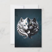 Yin Yang Wolves. Dankeskarte (Rückseite)