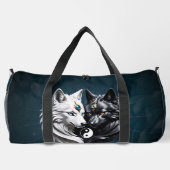 Yin Yang Wolves. Duffle Bag (Rückseite)