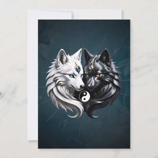 Yin Yang Wolves. Einladung (Rückseite)