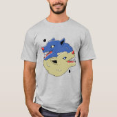 Yin Yang Wolves Illustration T-Shirt (Vorderseite)