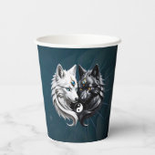 Yin Yang Wolves. Pappbecher (Rückseite)