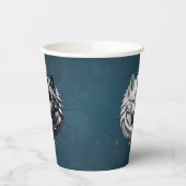 Yin Yang Wolves. Pappbecher (Links)