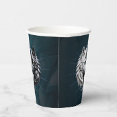 Yin Yang Wolves. Pappbecher (Rechts)