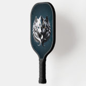 Yin Yang Wolves. Pickleball Schläger (Links)