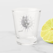 Yin Yang Wolves. Schnapsglas (Rückseite)