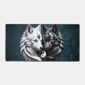 Yin Yang Wolves. Schreibtischunterlage (Vorderseite)
