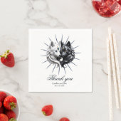 Yin Yang Wolves. Serviette (Beispiel)