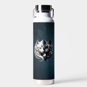Yin Yang Wolves. Trinkflasche