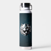 Yin Yang Wolves. Trinkflasche (Rückseite)
