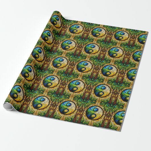 Yin Yang Wrapping Paper Geschenkpapier (Ungerollt)