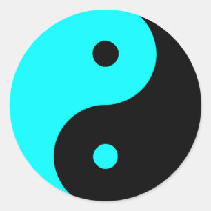 Yin Yang Ying Taoismus-Zeichen-Chinese Taijitu Runder Aufkleber