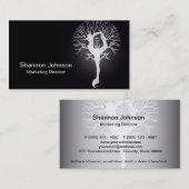 Yin Yang Yoga-Baum Visitenkarte (Vorne/Hinten)