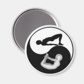 Yin-Yang Yoga Magnet (Vorderseite/Rückseite)