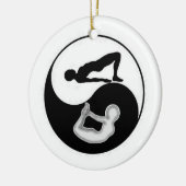 Yin-Yang-Yoga-Ornament Keramik Ornament (Links)