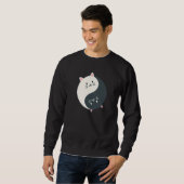 Yin Yang Yoga Zen Cute Cats for Yoga   2 Sweatshirt (Vorne ganz)