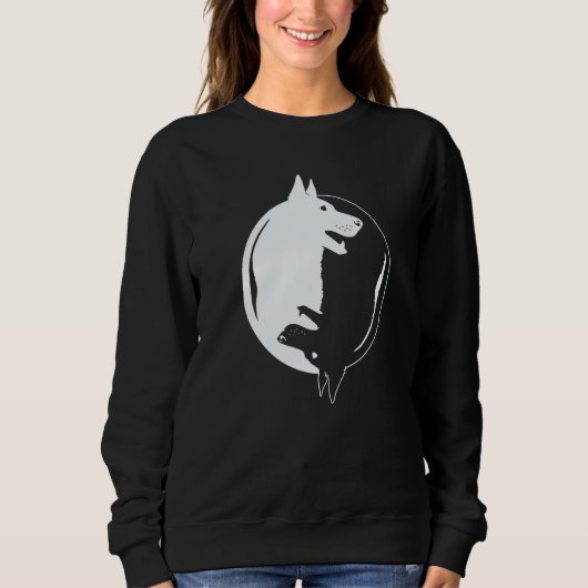Yin Yang Yoga Zen Cute dogs for Dog 1 Sweatshirt (Vorderseite)
