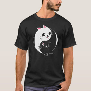 Yin Yang Yoga Zen Süße Katzen für Katze 2 T-Shirt