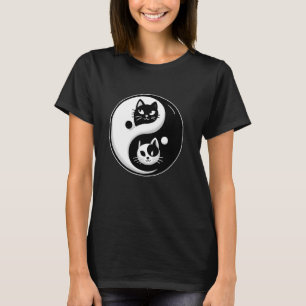 Yin Yang Yoga Zen Süße Katzen für Katzenliebhaber T-Shirt