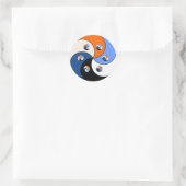 Yin Yang Yong 6 Runder Aufkleber (Tasche)