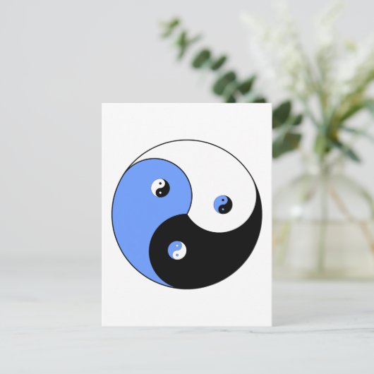 Yin Yang Yong Postkarte (Stehend Vorderseite)