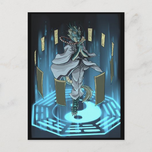 Yin Yang Zauberring Postkarte (Vorderseite)