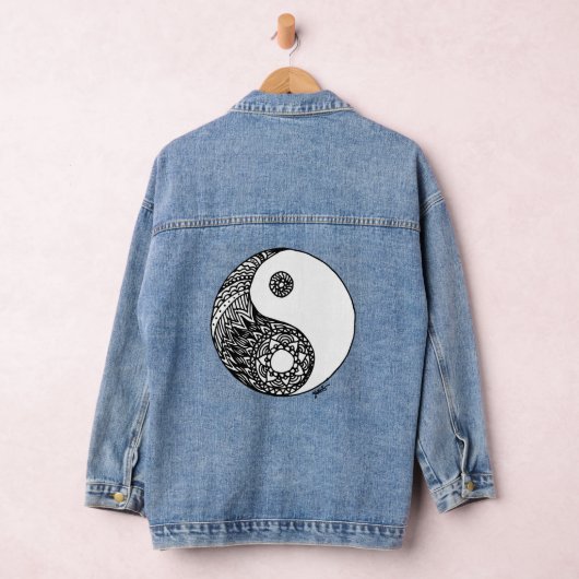 Yin Yang Zen Art Jeansjacke (Hangar)
