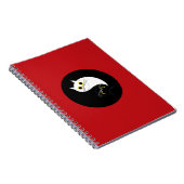 Yin Yang Zen Cat Spiral Notebook Notizblock (Rechte Seite)