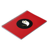 Yin Yang Zen Cat Spiral Notebook Notizblock (Linke Seite)