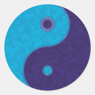 Yin Yang Zen Meditation Tao Runder Aufkleber