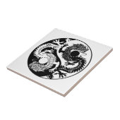 YIN YANG ZWEI DRAGONS FLIESE (Seite)