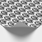 YIN YANG ZWEI DRAGONS GESCHENKPAPIER (Ecke)