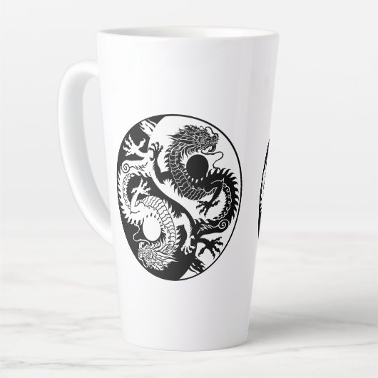 YIN YANG ZWEI DRAGONS MILCHTASSE (Linke Ecke)