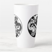 YIN YANG ZWEI DRAGONS MILCHTASSE (Vorderseite)
