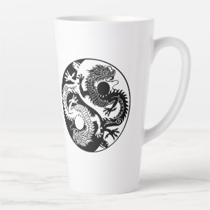 YIN YANG ZWEI DRAGONS MILCHTASSE