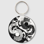 YIN YANG ZWEI DRAGONS SCHLÜSSELANHÄNGER (Vorderseite)