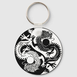 YIN YANG ZWEI DRAGONS SCHLÜSSELANHÄNGER