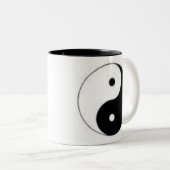 Yin Yang Zweifarbige Tasse (VorderseiteRechts)