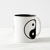 Yin Yang Zweifarbige Tasse (VorderseiteRechts)