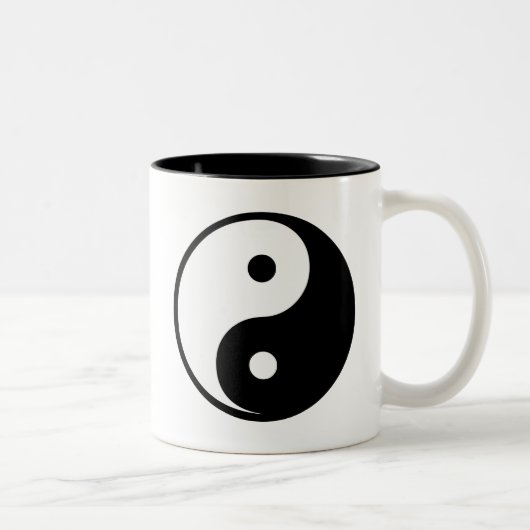 Yin Yang Zweifarbige Tasse (Rechts)