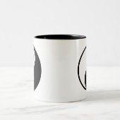 Yin Yang Zweifarbige Tasse (Mittel)