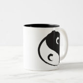 Yin Yang Zweifarbige Tasse (VorderseiteRechts)