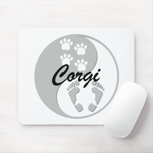 yin Yangcorgi Mousepad (Mit Mouse)